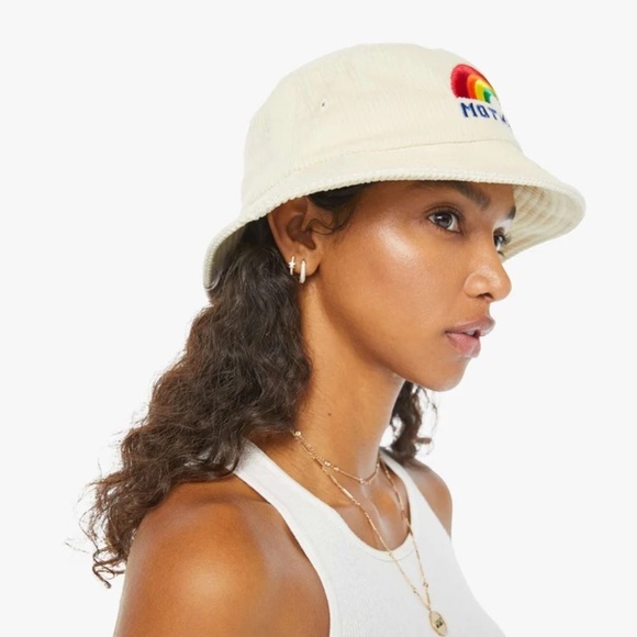 NEW MOTHER bucket list hat in rainbow mother